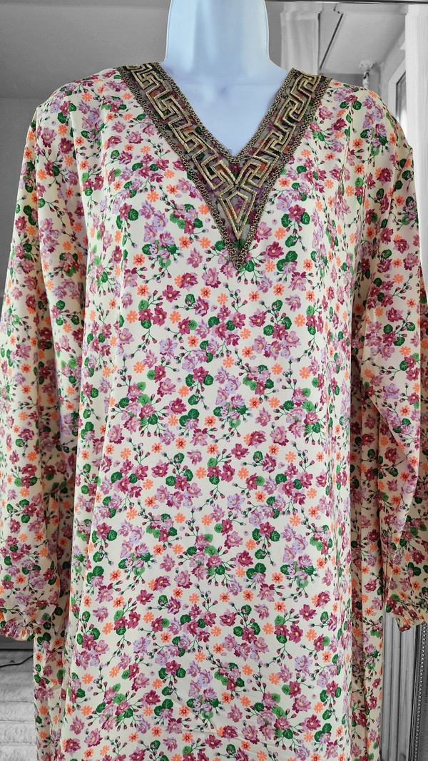 Robe d'interieur longue