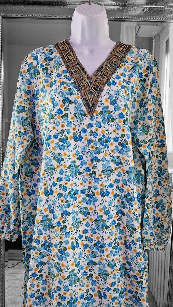 Robe d'interieur longue